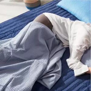 자취생 1인 가구 시어서커 홑이불 그레이 싱글 슈퍼싱글 여름