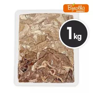 춘풍접객 삶은 돼지 모듬내장 슬라이스 1kg 돼지부산물 국밥용 절단 냉동 오소리감투 소창