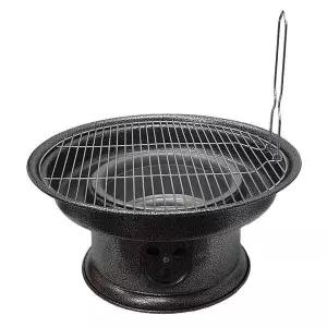 바베큐화로 얼룩원형 물받이 숯불 캠핑그릴