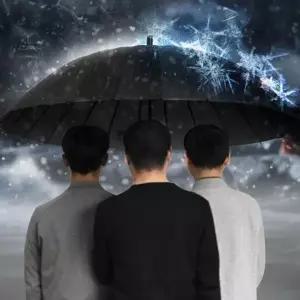 장우산 눈올때 남자 초대형 대형 우박 3인용 2 소나기 우산 차량용
