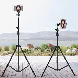 키다리 촬영 삼각대 세트 야외 헤드 인터넷방송 삼각대헤드세트