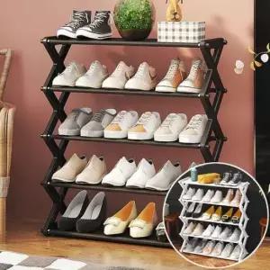 [생활] 5단와이드 현관 신발장 수납 선반 신발 정리대 정리함