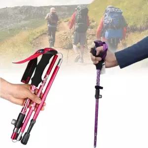 접이식 4단 등산 워킹 스틱 경량 트레킹 지팡이 등산스틱