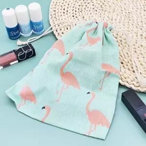 린넨 파우치 홍학 중 여행파우치 캐리어정리 화장품파우치 선물포장