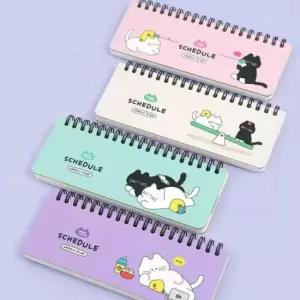 [문구/오피스] 고양이 테마 메모장 스케줄러 다이어리 8개 플래너 수첩