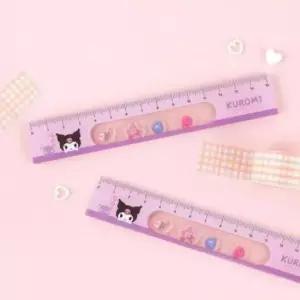 [문구/오피스] 산리오 캐릭터 자 쿠로미 15cm 40개 어린이 사무용