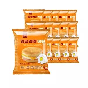 한맥 PC방 아침먹거리 간식 잉글리쉬 머핀 햄버거15봉