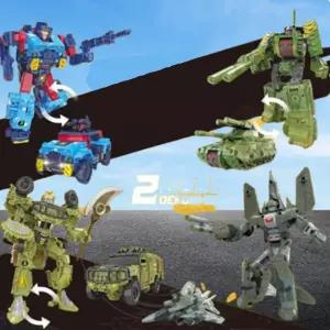 밀리터리 트랜스폼 탱크 전투기 지프 전차 변신로봇 피규어 로보트장난감 프라모델 변신자동차 트랜스포머