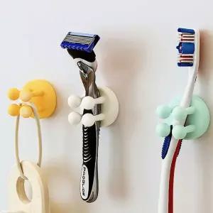 다용도걸이 칫솔 꽂이 거치대 홀더 면도기 욕실 치솔