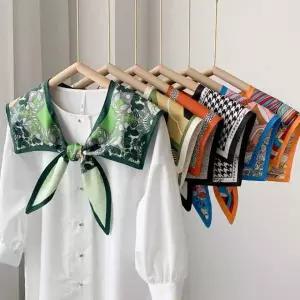 여성 숄더 쁘띠 스카프 케이프 레이어드 가짜카라 탈부착 넥카라