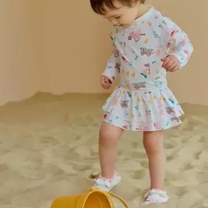 래빗엠팜 여아동 스윔웨어 래쉬가드 원피스 205666