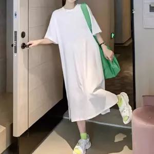 밑단 옆트임 포인트 롱 원피스 여성 패션 코디 시원한 여름 썸머
