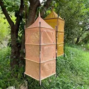 자미로운 캠핑 4단 매쉬소재 설거지 건조망