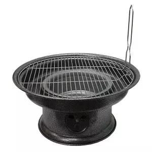 바베큐화로 얼룩원형 물받이 숯불 캠핑그릴