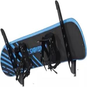 JUSTOP 스노보드 벽걸이 스키용 조절식 보관대 서핑보드 웨이크보드 디스플레이 화이트/블랙