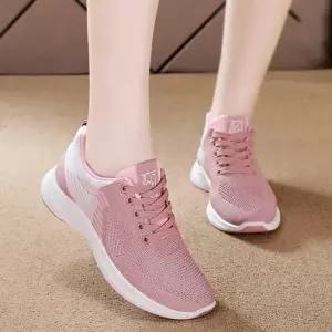 키높이운동화 가벼움 통기성 좋은 미끄럼 방지 여성 런닝화 끈없는스니커즈