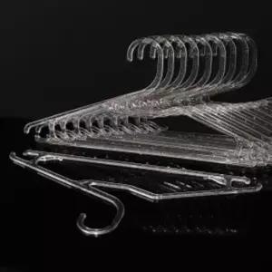 [생활] 반짝이펄 투명 슬림 옷걸이 10p세트 치마 바지걸이