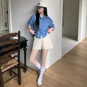 |KMP95D1|여성용 여름 코튼 면 스판 시원한 반바지