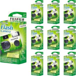 후지필름 퀵스냅 플래시 400 일회용 35mm 카메라 27개 노출 10팩 사용