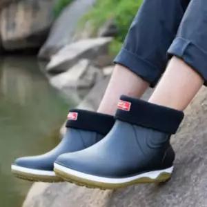 [RIZPICK]남성 겨울 방한 털부츠 레인 장화 작업용 캠핑용 방수화