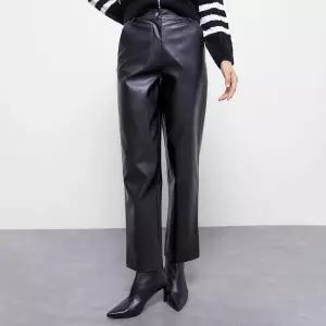 [미쏘] 비건레더 와이드 팬츠 (MIWTWDT26B-T)