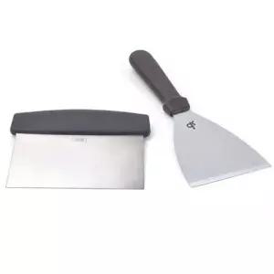 [RIZPICK]스텐 뒤집개 철판 요리 스끼바 뒤집게 요리 해라 사각 스텐뒤집게