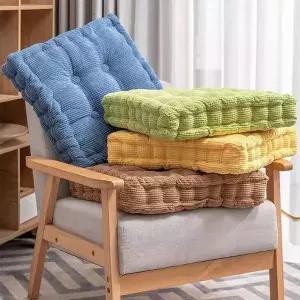 [콩심팥심]겨울 푹신한 쿠션 쇼파 의자 공부 방석 와플 방석