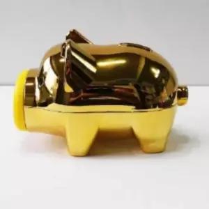 [문구] 골드 돼지 저금통 금고 현금 보관 저축 통장 재테크 돼지금고