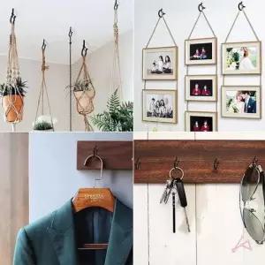 [생활] 고리 벽 나사 천장나사 12p 걸이 후크