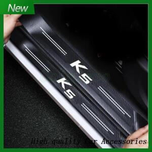 자동차 차량용 호환 도어 씰 프로텍터 보호 스티커 K5 편지 용 호환 카본 임계 값 스트립 후면 트렁크 범퍼
