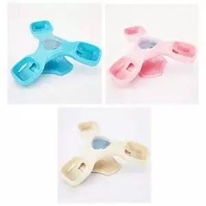 강아지 3단 식기 밥그릇 노즈 워크 장난감 핑크