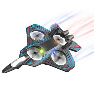 RC 비행기 전투기 드론 입문용 충전식 스티로폼 블루 조종 무선