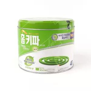 홈키파 디 모기향 그린에션 허브 40입 코일 벌레 휴대용 야외용 캠핑