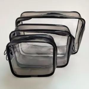 여행용 화장품 파우치 사각 투명 백 미니 3종 세트대형치 대용량치 용치 캐리어치 용가방 이너백 용정리함