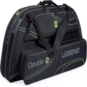 레전드 더블 2 컴파운드 활 여행 케이스 - 폼 패딩 나일론 소재 액세서리 보관 포켓이 있는 양궁 튼튼한