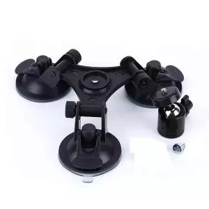 샤오미 미지아 4K YI 액션캠 호환 3구 유리 흡착식 마운트 스탠드