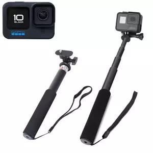 GOPRO10 호환 액션캠 휴대폰 핸들 모노포드 셀카 스틱 촬영 고프로 10