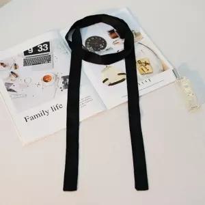 슬림 롱 타이 스카프 5co 넥타이 남자 검정 여성 롱타이 얇은