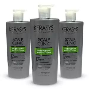 애경 케라시스 두피 클리닉 단백질 비듬 케어 컨디셔너 600ml 3개