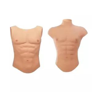가짜 근육 조끼형 체형 반팔 의상 복근 티셔츠 보정 특수분장 남장