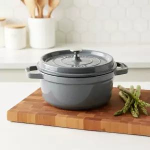 [B급] 스타우브 원형 꼬꼬떼 22cm 그레이