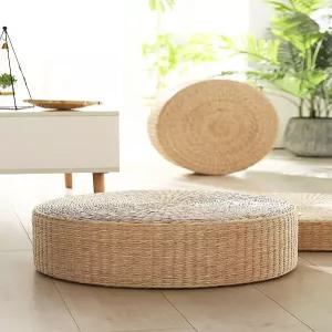 다다미 대나무 매트 사계절 일본식 돗자리 쿠션