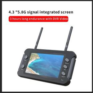 SoloGood LCD 디스플레이 16:9 NTSC PAL 자동 검색 비디오 녹화 RC FPV 멀티콥터 5.8G 모니터 DVR 40CH 4.3