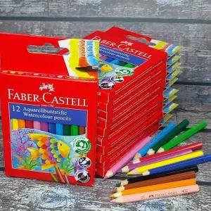 파버카스텔 EQ69NJ34 수채색연필 12색세트 미니 지관-10개/팩