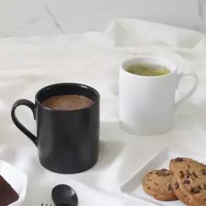 [마이모노샵][마이모노샵] 집들이 이사 소품 선물 심플 블랙 화이트 무광 머그컵 차컵 (17307816)