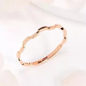 [비앤비골드] 14K 각진 허니콤 웨이브 실반지 SRS41439