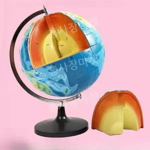 내부 관찰 교보제 도구 지구본 교육 내핵 지구 교구 모형