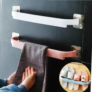 욕실 주방 슬리퍼 수건걸이 1P 타월 수건 무타공 걸이 수건걸이 슬리퍼걸이