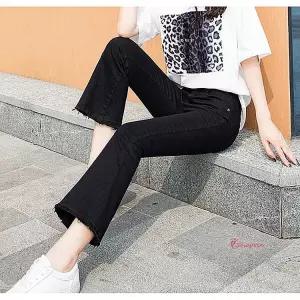 부츠컷데님 청바지 진청 코디 청나팔 흰색 흑청 블랙 연청 여자 슬림핏 블랙진 여성pqr751