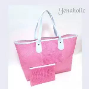 제나홀릭망사비치백 메쉬비치가방 견고한 망사비치가방